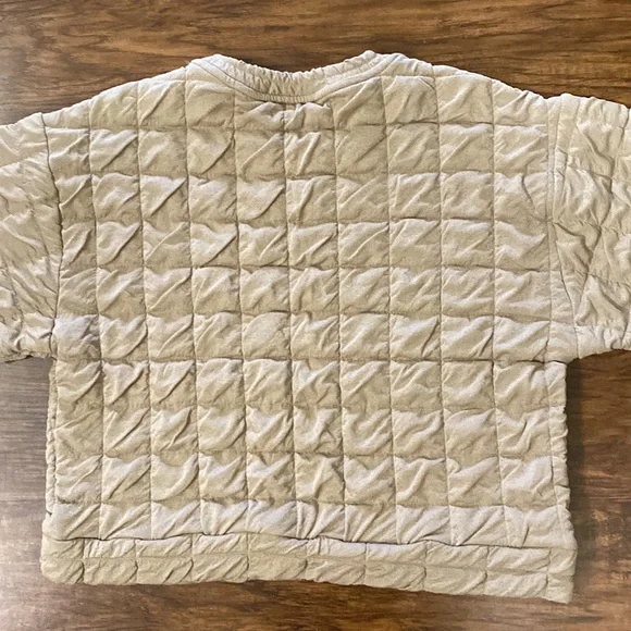 Zara Square Print Waffle Sweater - Picture 2 of 7